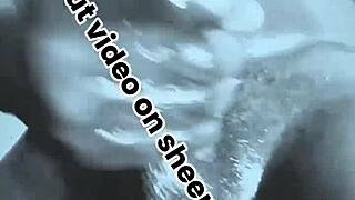 sneak peek at this horny mature bodybuilder's fast hardcore masturbation saga in black and white closeups