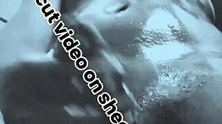 sneak peek at this horny mature bodybuilder's fast hardcore masturbation saga in black and white closeups