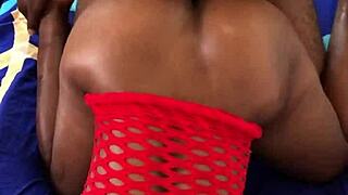 Country black babe bent over moaning on monster cock doggystyle