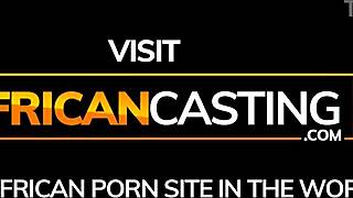 surprise cumshot floods my ebony queen's mouth