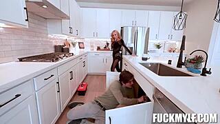 handyman tyler cruise unloads hot cum all over danae mari's milf tits pov