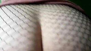 Ella Rides in Fishnet Stockings Shaking Her Ass to Du Hast Rhythm