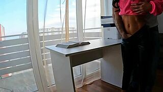 roommate seduces me mid-study for hot fuck 😈📚