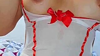 hermosa rubia tetona smokes while masturbating her huge ass and squirting pussy