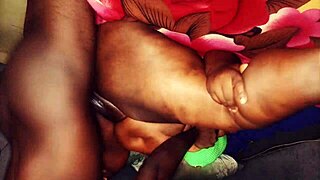 ebony chocolate pussy stretched wide by monster black cock doggystyle hardcore interracial