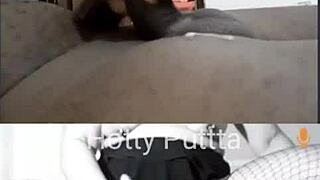 who's ready for this cum tribute exploding all over that shaved latina milf pussy??