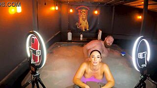 steamy jacuzzi romp with curvy sheena ryder stripping bare