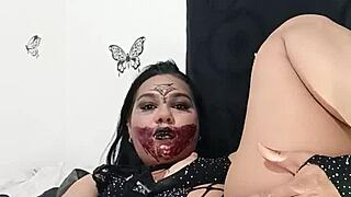 Curvy Latina Milf Allisonvega Masturbates Huge Ass In Sexy Halloween Lingerie!