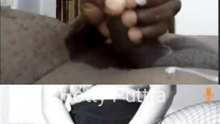 who's ready for this cum tribute exploding all over that shaved latina milf pussy??