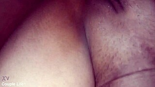 couplelife1's big ass wife spreads for homemade pounding and cumshot