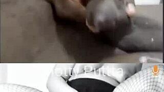 who's ready for this cum tribute exploding all over that shaved latina milf pussy??