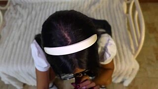 ever seen a horny schoolgirl suck cock like this?