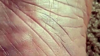 dawnskye1962 shrinks him tiny into foot creases fetish