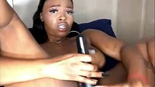 pussy squirts wildly as she fucks herself in homemade solo session