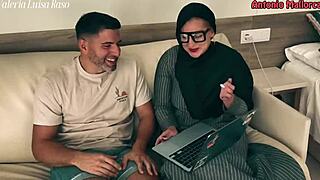 Muslim slut bends over for haram doggystyle pounding