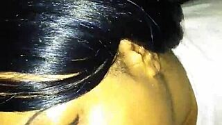 my girl's ebony best friend deepthroats big black monster cock homemade