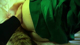 Skinny amateur slut's hairy pussy takes real anal creampie