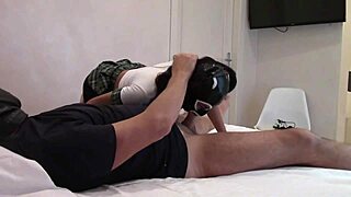 Milf in nylons and lingerie gets mouth ass pussy pounded rough preview