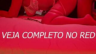 Sailor Girl Bent Over Takes Interracial Creampie Doggystyle in Lingerie