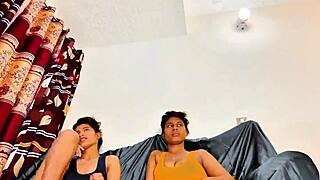 Bend over babe, I'm slamming your tight wet pussy in this hot FFM threesome with deepthroat and squirting!