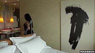 A french goth babe returns for her fourth big black cock double penetration ass pounding