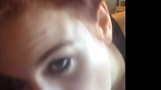 Redhead cougar from craigslist delivers epic sloppy blowjob