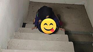 did stepbrother really pound his big stepsis right on those stairs?