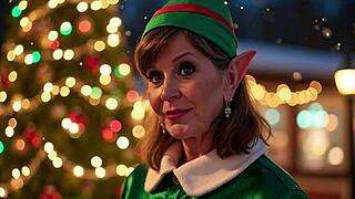 granny carmen claus spreads wide for my holiday creampie pounding pov style