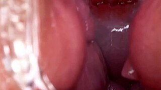 imagine this horny slut fingering shaved pussy to hardcore squirt