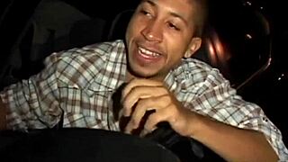 ebony teen 18+ gets big black cock banged closeup outdoors in public group