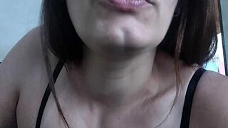 brazilian milf wife gags on monster cock huge facial cumshot bathroom