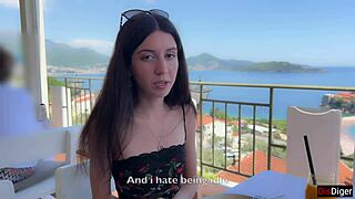 katty west teases in interview before rough ass cum