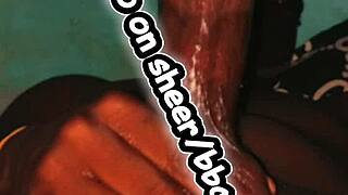 want to see this bbc stud beat his fat midnight cock?