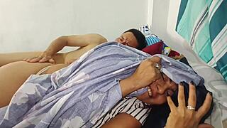 my dirty old stepdad sneaks into my room we rip clothes for bed sex creampie