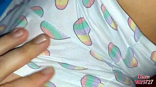 latina teen fingers big pussy with dildo pretending sister play