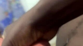 huge thick black monster cock bodybuilder oils up and creams throat toy in dorm sneak peek.