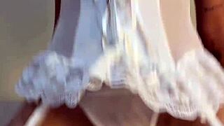 GOTH COLLEGE SLUT BOUNCES HUGE TITS ON MONSTER COCK