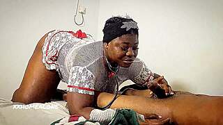 thick ebony nurse's fat ass takes street bbc pounding bent over in hospital quickie ride!!