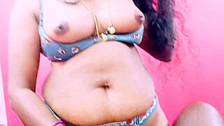 silk indian aunty with pierced nipples spanks and fucks son-in-law hard in bed spewing telugu dirty talk