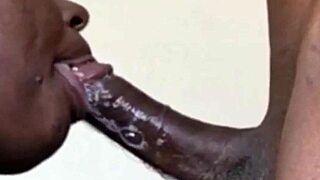 whoa this babe gives the sloppiest deepthroat on huge cock