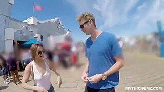 Thick Oily Maria Rides Stranger's Big White Cock Wild