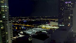 imagine four horny babes taking double cocks in miami penthouse orgy