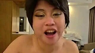 Salome Salvi Pukes on Cock in First Deepthroat - Pinay Slut Gags and Spits