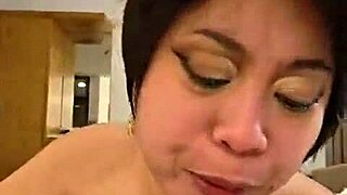Salome Salvi Pukes on Cock in First Deepthroat - Pinay Slut Gags and Spits