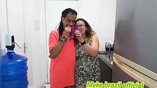 blonde latina bent over kitchen counter for big ass doggystyle pounding