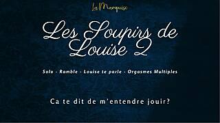 louise moans dirty talk hitting multiple solo orgasms with big tits heaving