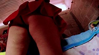 exhibitionist sister-in-law sneaks in, grabs her fat ass