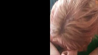 Master trains submissive milf bitch deepthroat to swallow every cum load