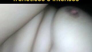 Naughty Brazilian brunette takes big black cock in hotel fuck fest!