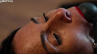 Fit Milf's Shaved Pussy Punished with Hot Wax Dripping in BDSM Masturbation